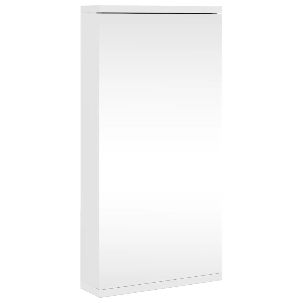 vidaXL Badezimmerspiegelschrank Eck-Spiegelschrank Weiß 30x24x60 cm (1-St)