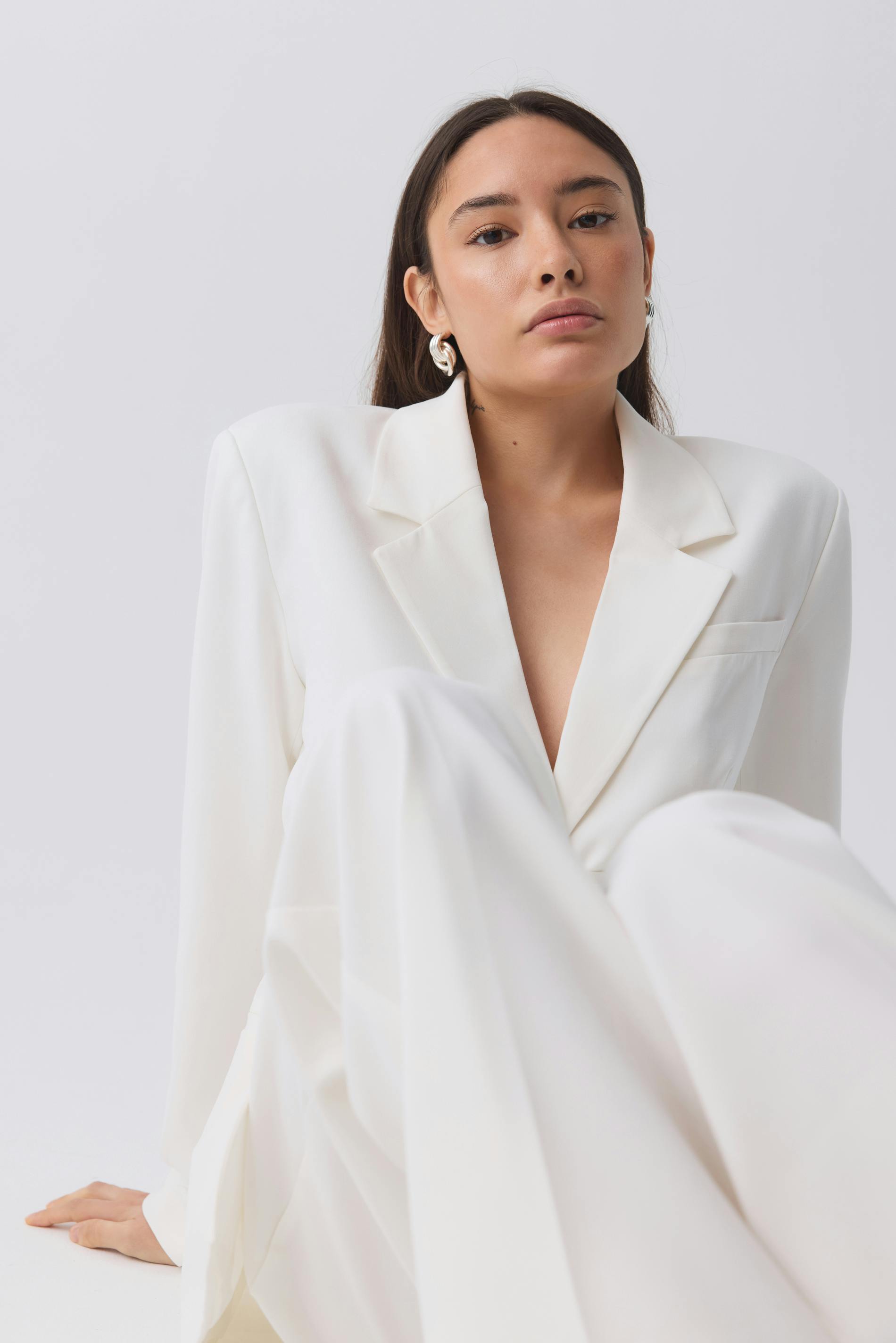 Belted blazer