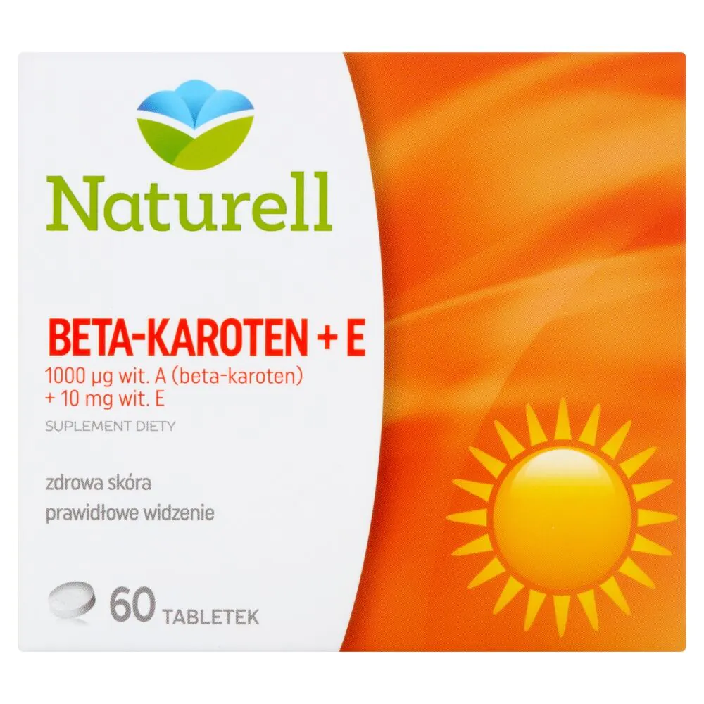 Naturell Beta-Carotene + Wit. E, Tabletki