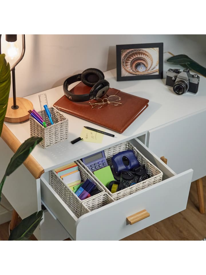 relaxdays 4tlg. Aufbewahrungskorb Set in Grau günstig kaufen onesize