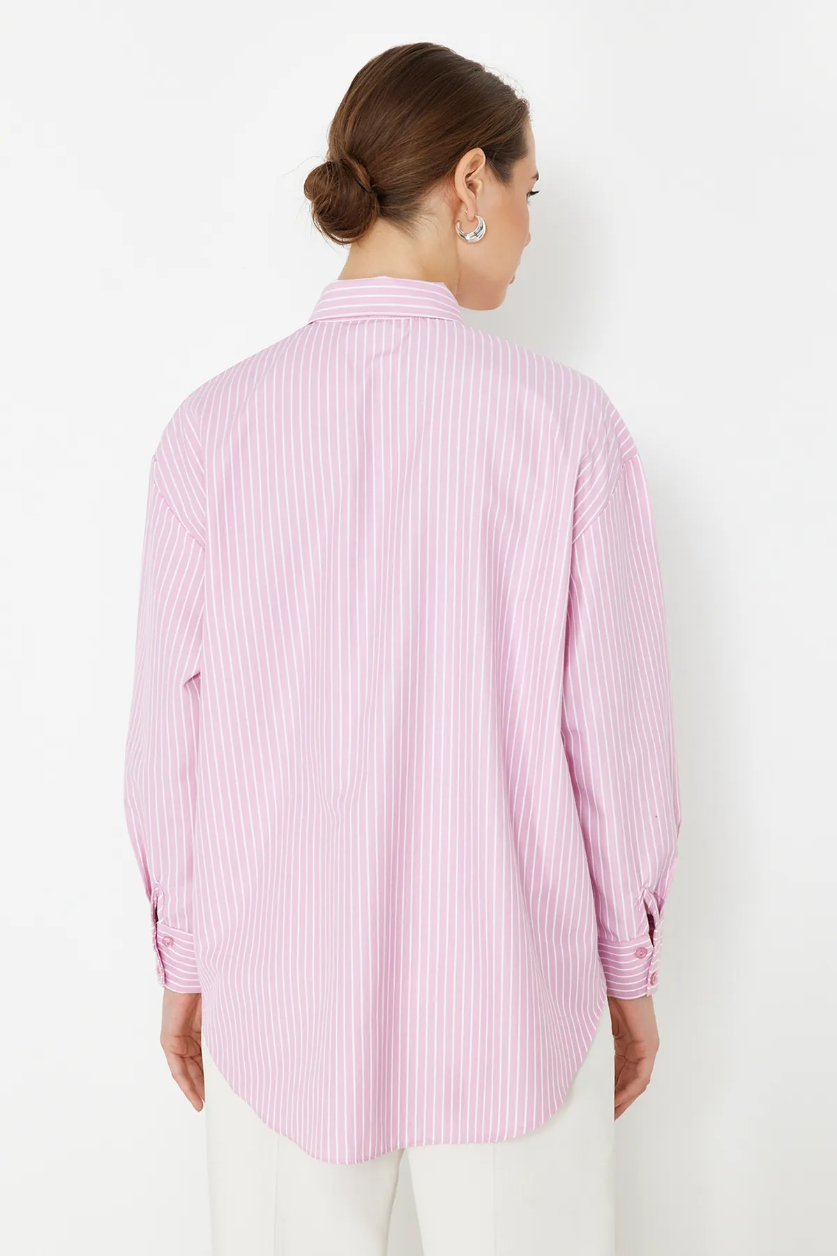 Trendyol Collection  Hemd - Rosa - Oversized