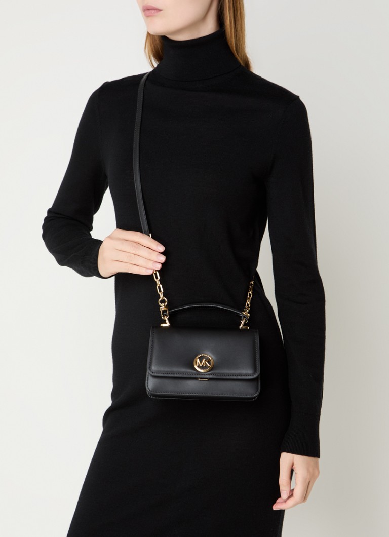 Borsa piccola Michael Kors Delancey in pelle con tracolla removibile