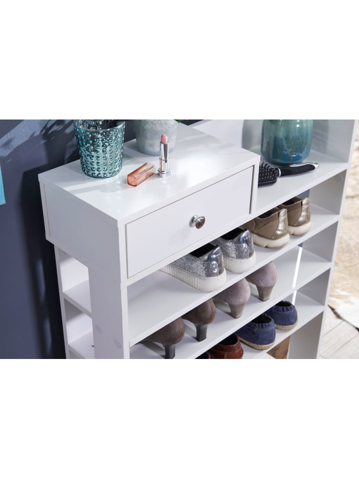 KADIMA DESIGN Schuhregal | Weiß, 75x92.5x24cm, 7 Fächer, Modern günstig kaufen onesize