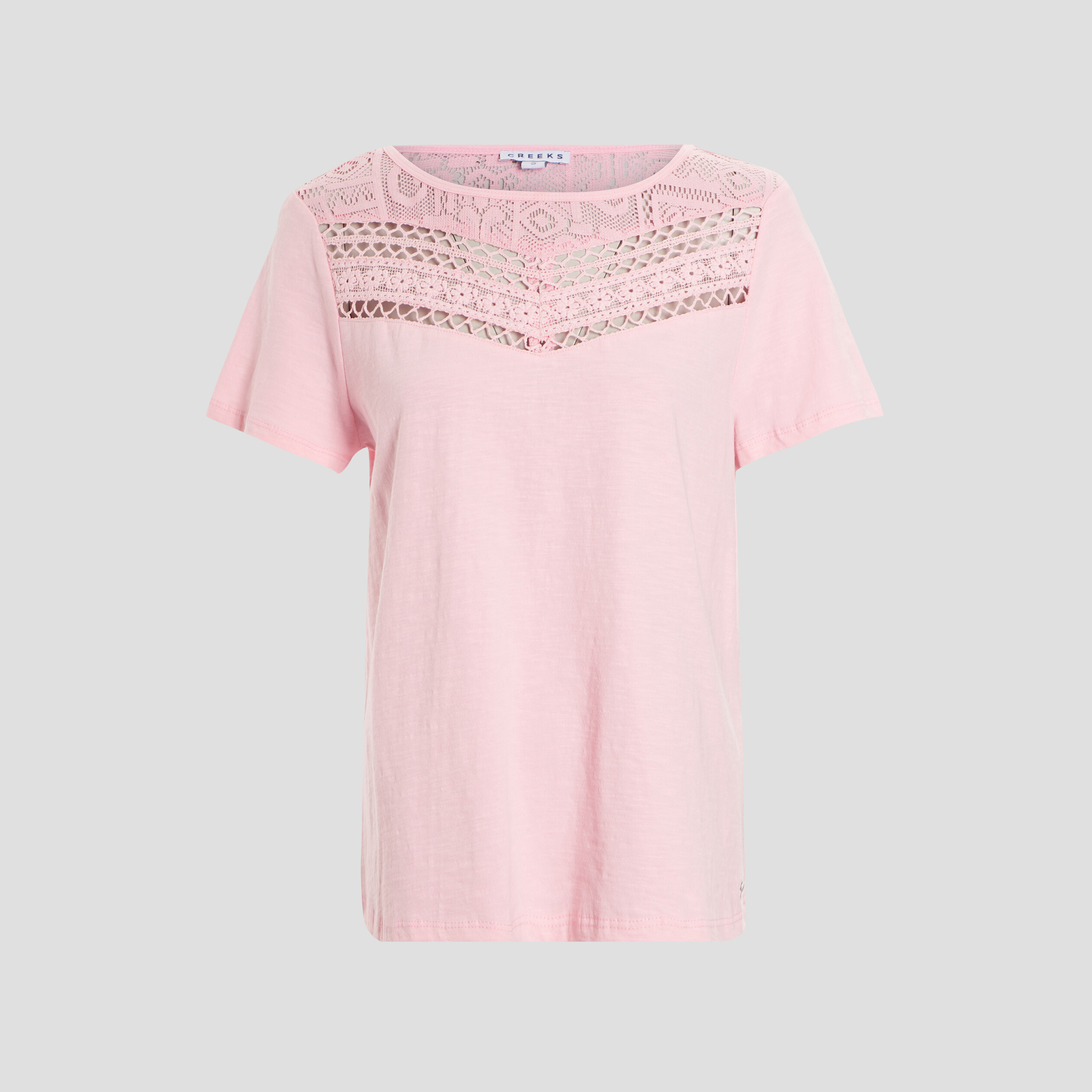 T-shirt manches courtes rose fluo femme | La Halle