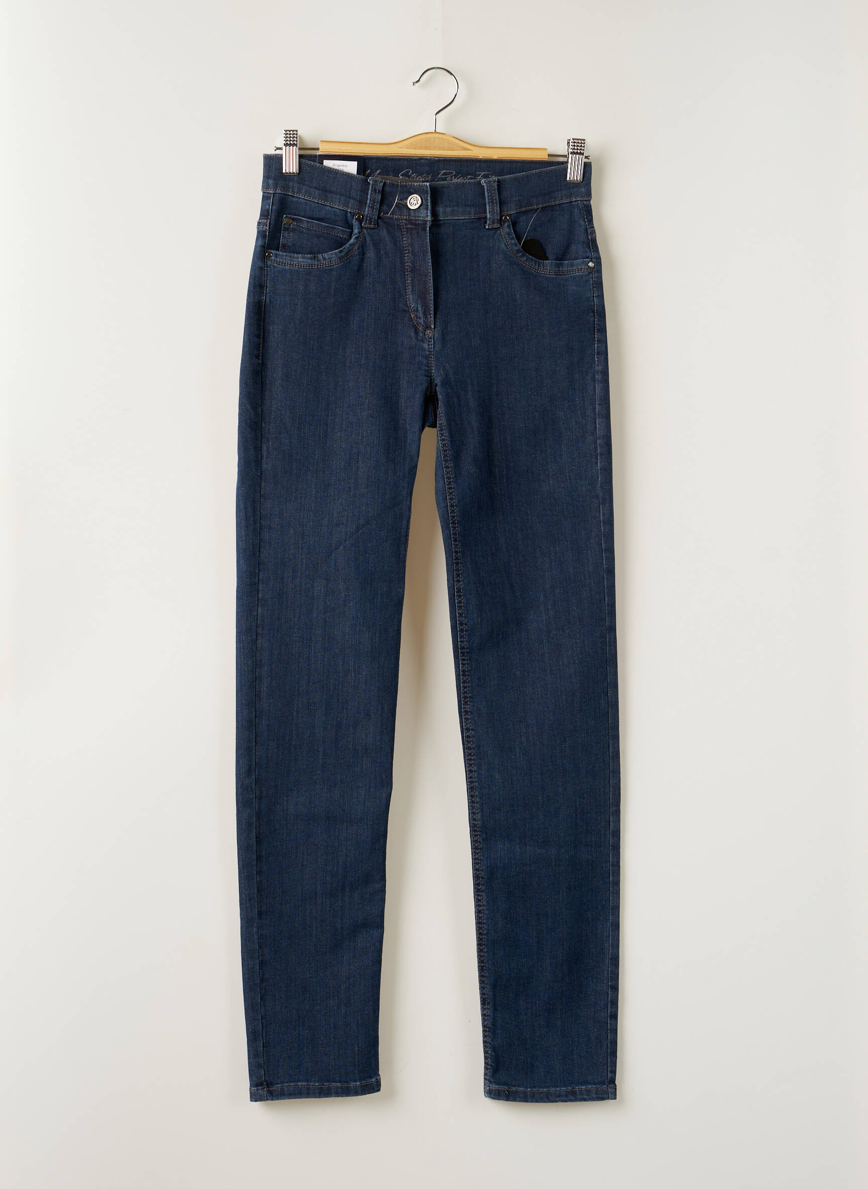 Anna Montana Jeans Coupe Slim Femme couleur bleu