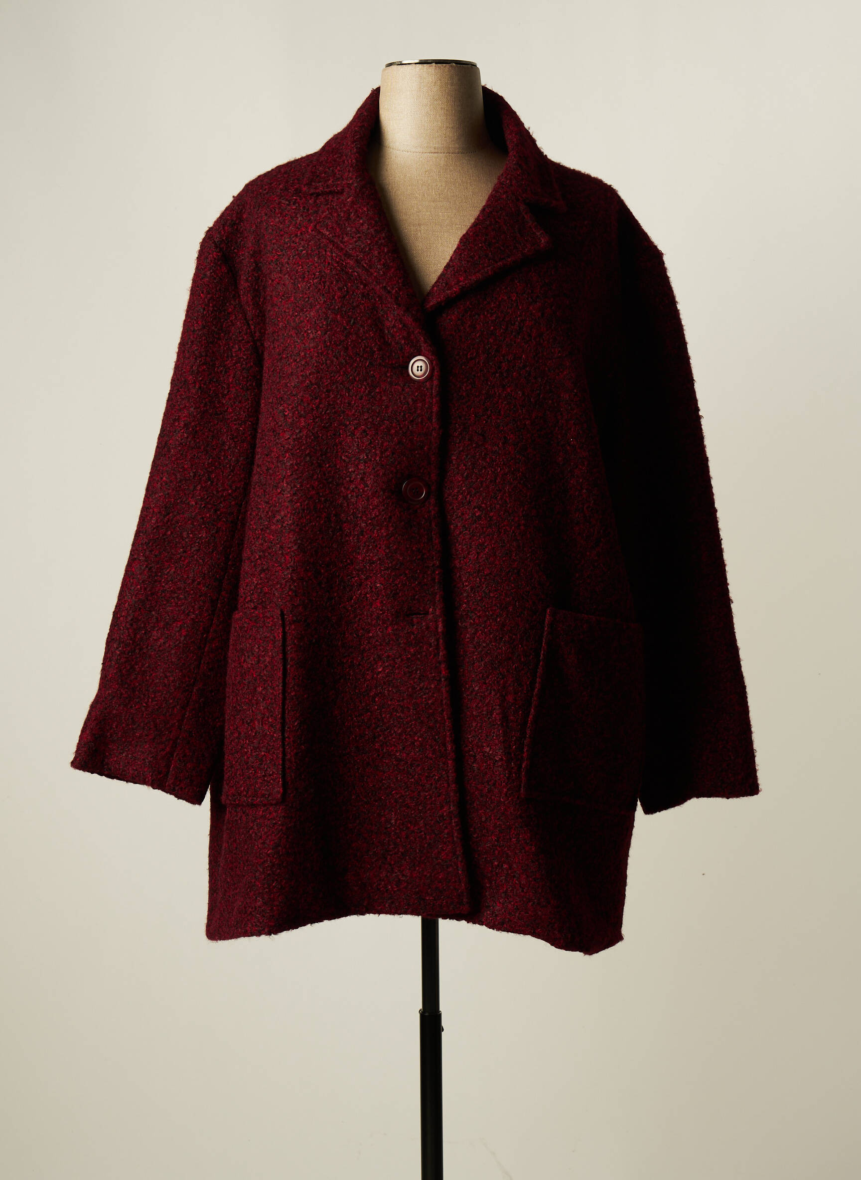 Frank Alexandre Manteaux Courts Femme couleur rouge