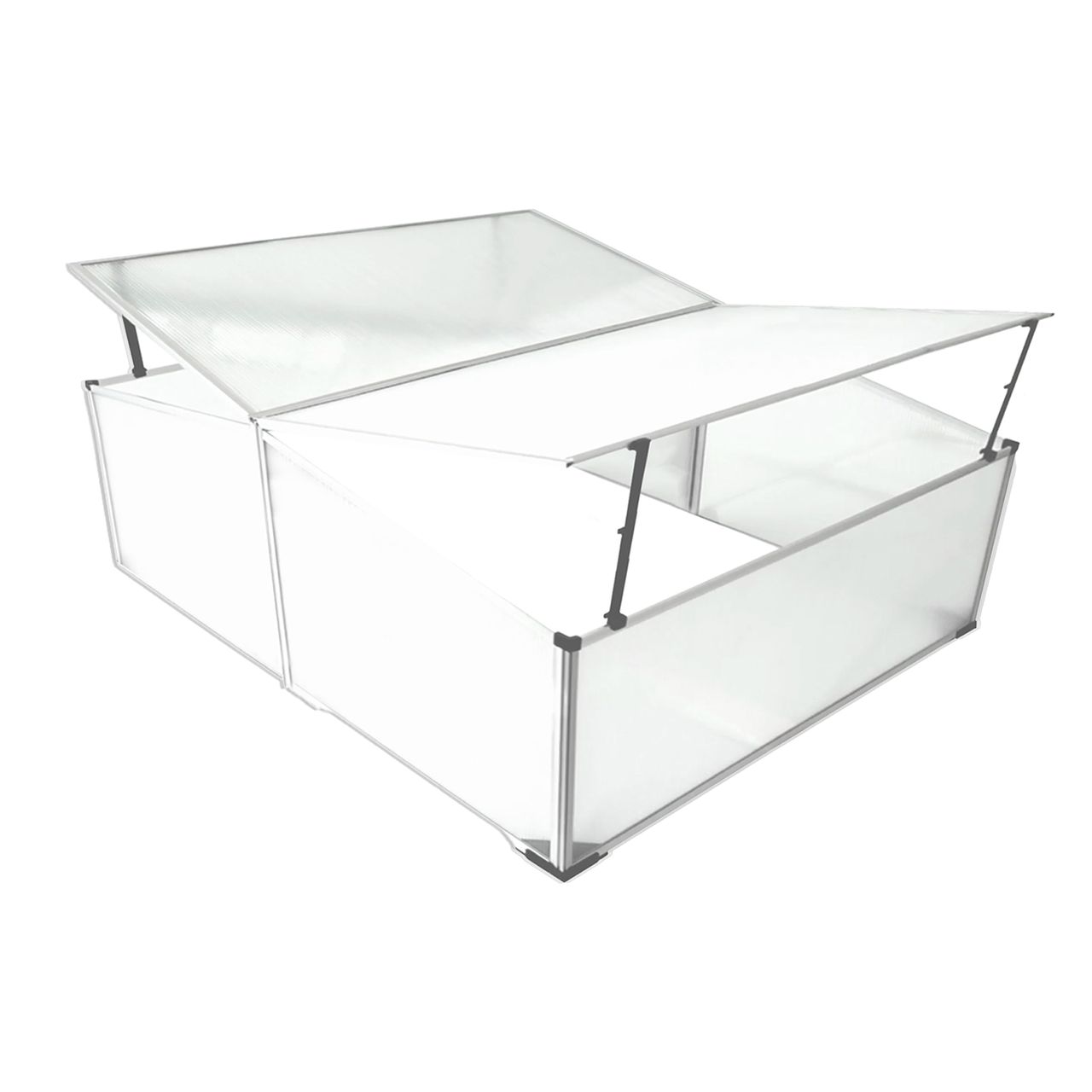 Lemodo Doppel Frühbeet aus Aluminium