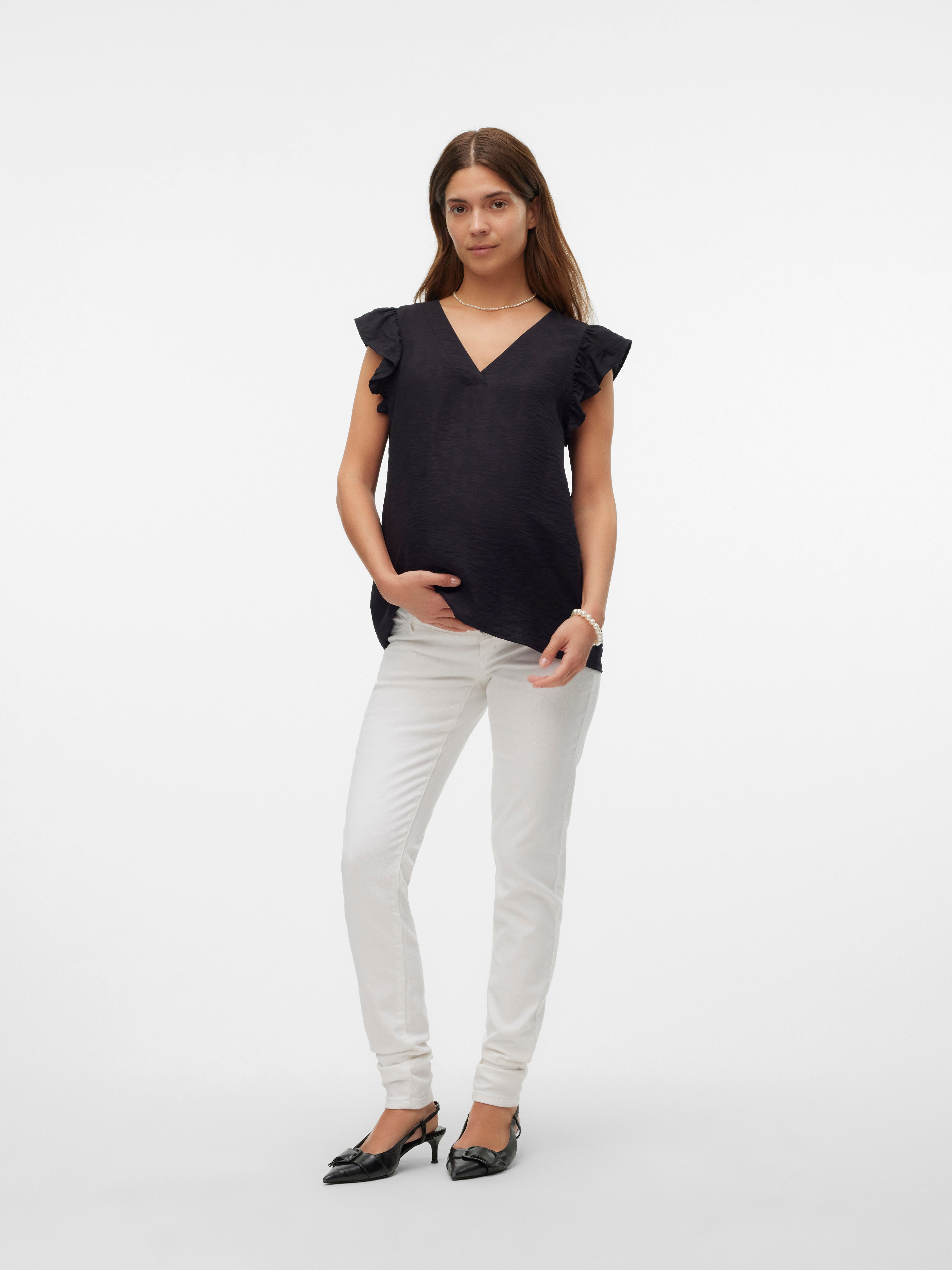 Slim Fit Mittlere Taille Jeans