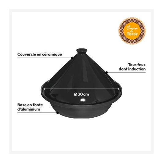 Tajine ceramică cu inducție 30 cm