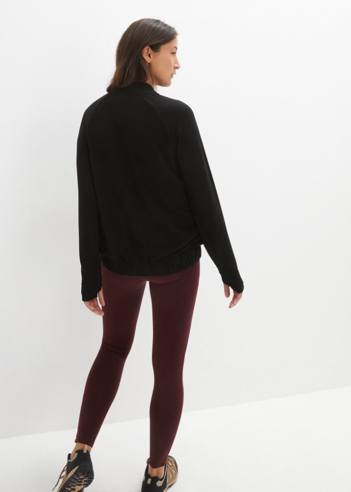 Sweatshirt mit geknöpftem Kragen