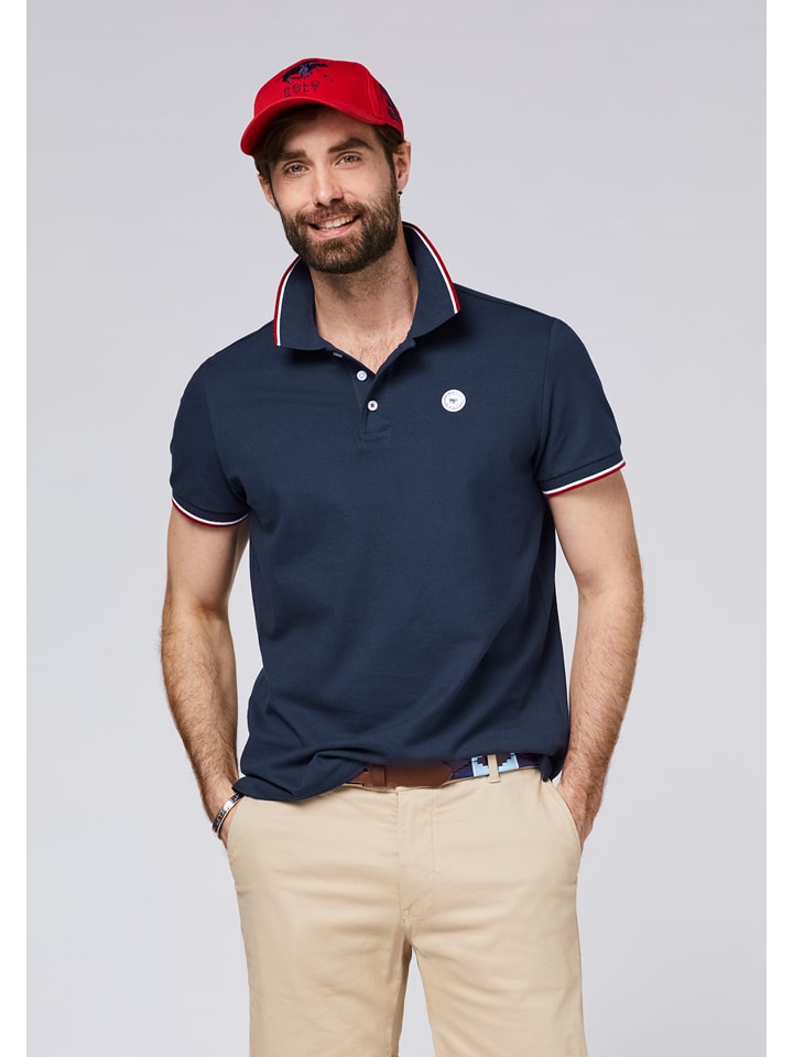Polo Sylt Poloshirt in Dunkelblau günstig kaufen