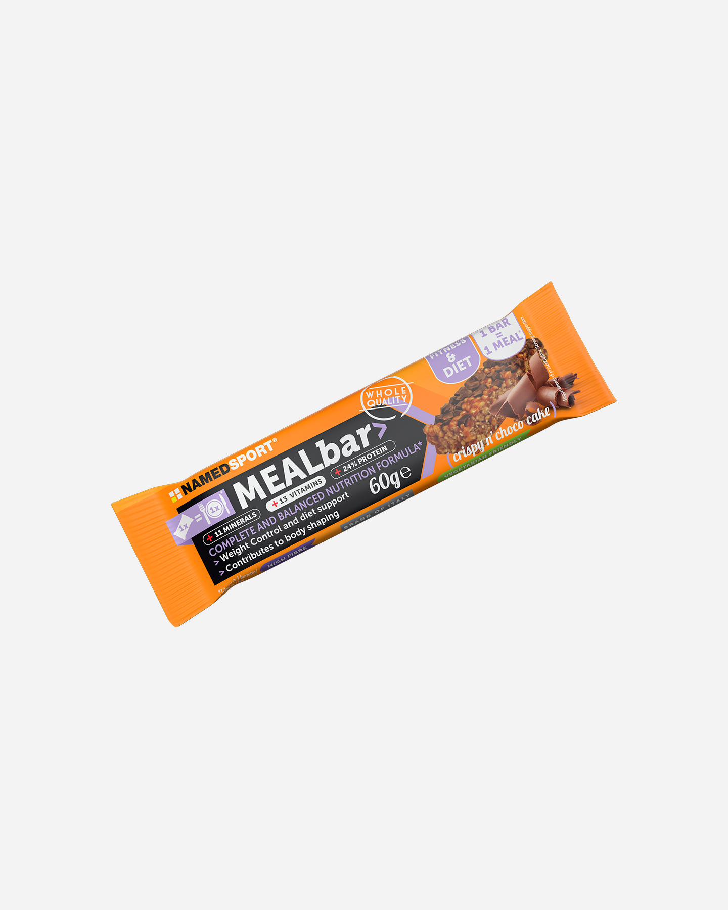 Energetico Named Sport Mealbar Chrumkavý čokoládový koláčik 60g 1FO-BAR-MEAREP-01