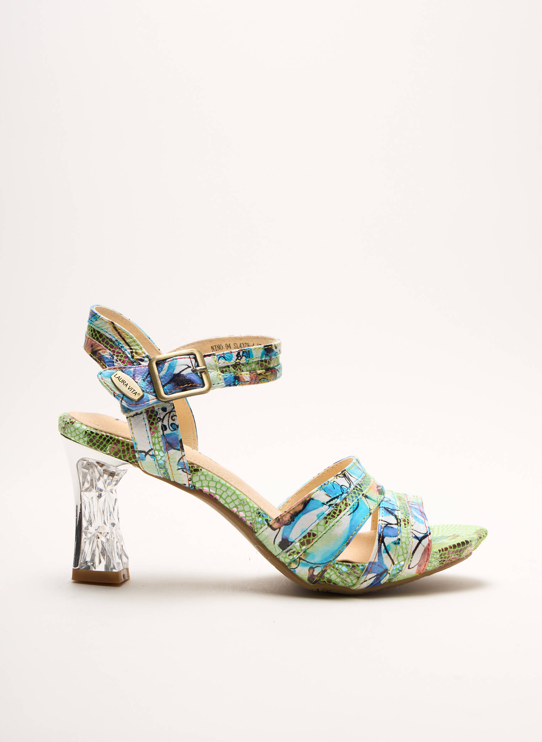 Laura Vita Sandales Nu Pieds Femme couleur bleu
