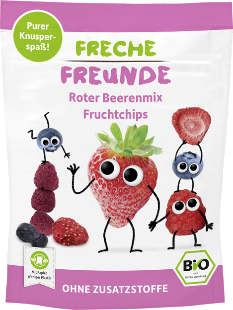 Freche Freunde Bio Fruchtchips Roter Beerenmix