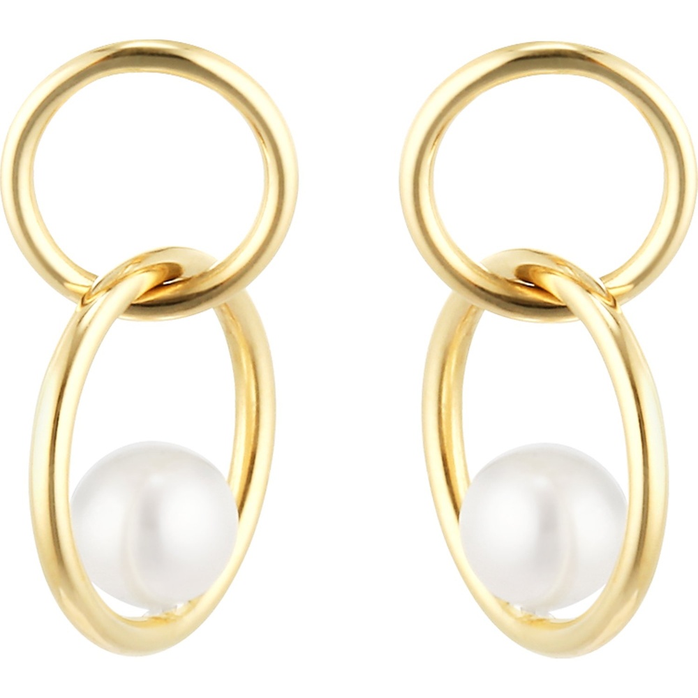 Valeria Boucles d'oreilles à fermoir à poussette 375 Or jaune Boucles d'oreilles