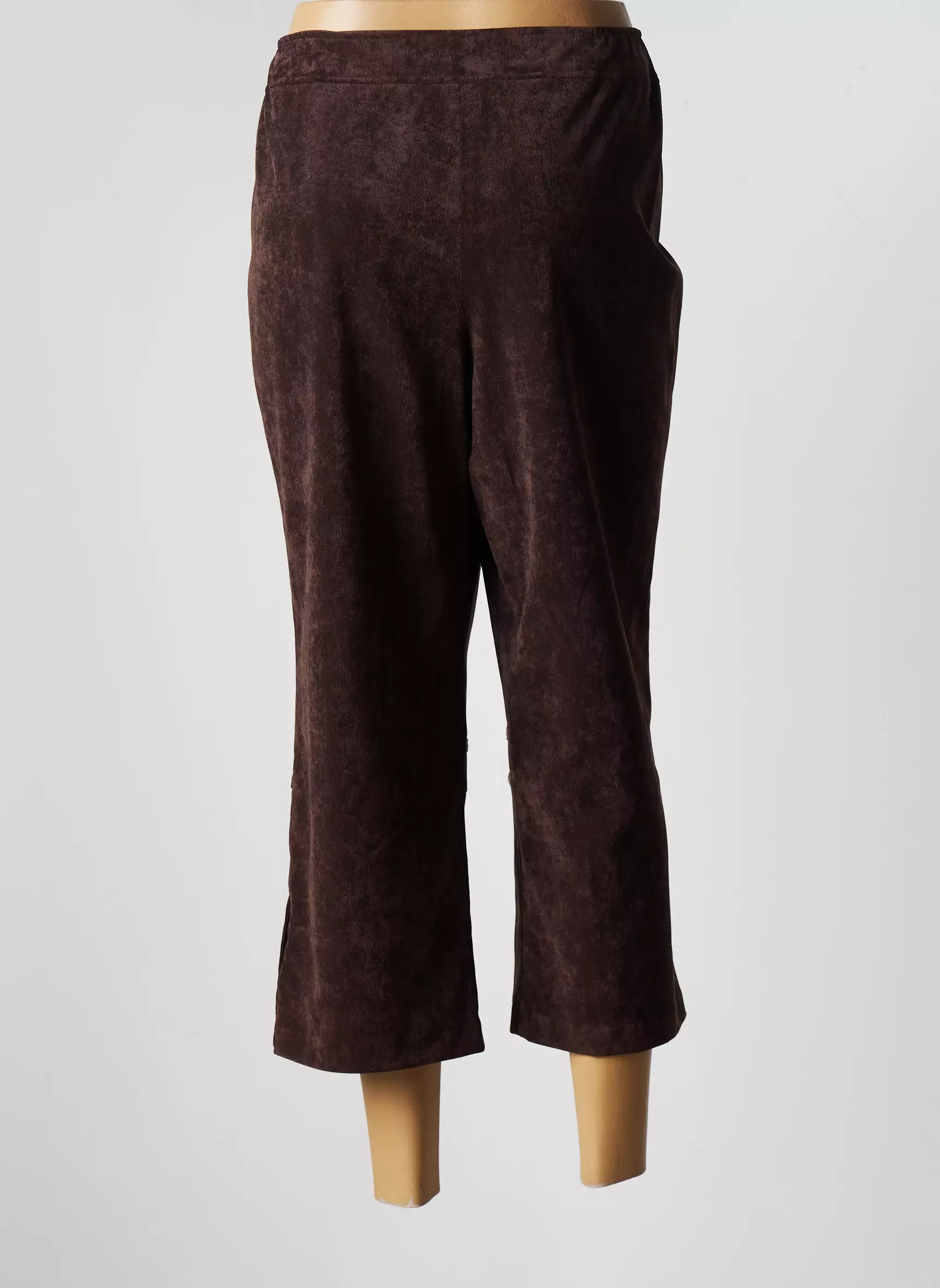 Jean Delfin Pantacourts Femme couleur marron