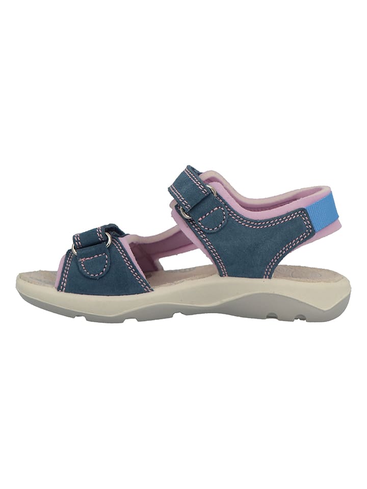 Lurchi Leder-Sandalen in Dunkelblau/ Rosa günstig kaufen