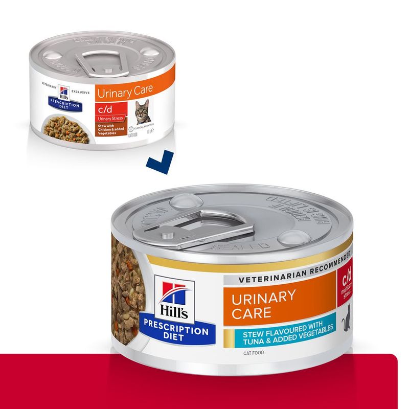 Hill's Prescription Diet c/d Multicare Stress Ragout mit Thunfisch & Gemüse