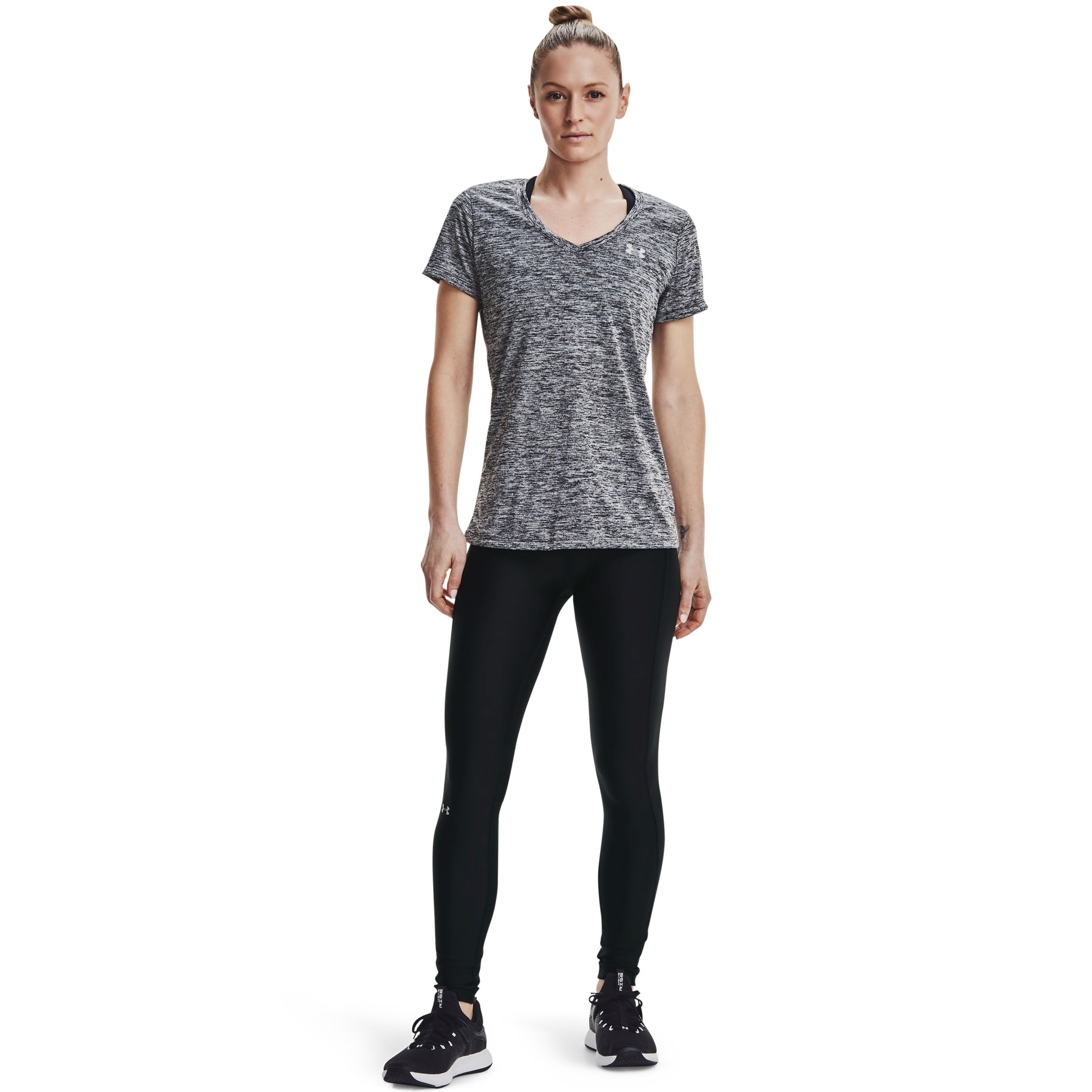 Tech Twist T-Shirt Damen - Dunkelgrau, Schwarz