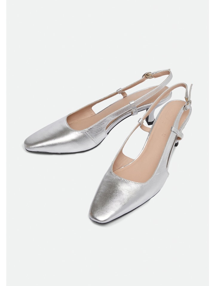 comma Pumps in Silber günstig kaufen