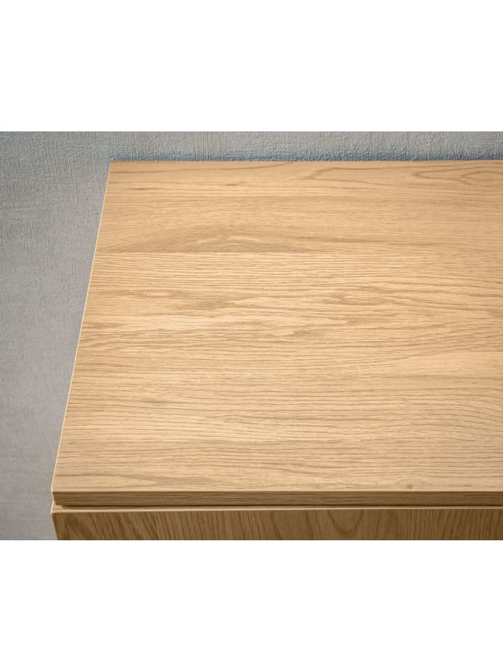 KADIMA DESIGN Sideboard 140x80x39 cm Kommode Eiche-Dekor mit Rattan Geflecht günstig kaufen onesize