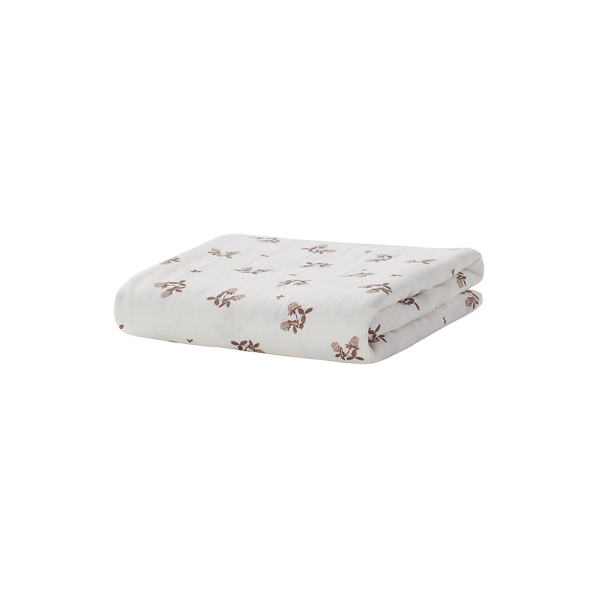 Einzelnes Mulltuch Blooming Clover 120X120 Cm Wickeltischheizstrahler