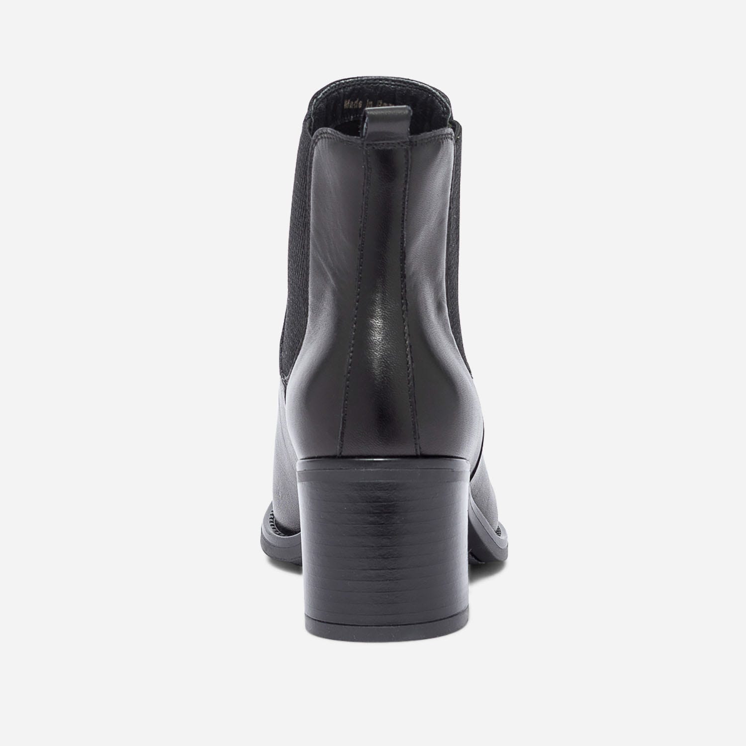 Chelsea boots noir en cuir éco-conçu