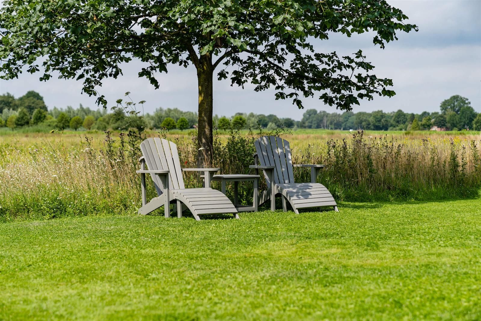 MaximaVida Montreal adirondack Gartenstuhl mit Fußstütze