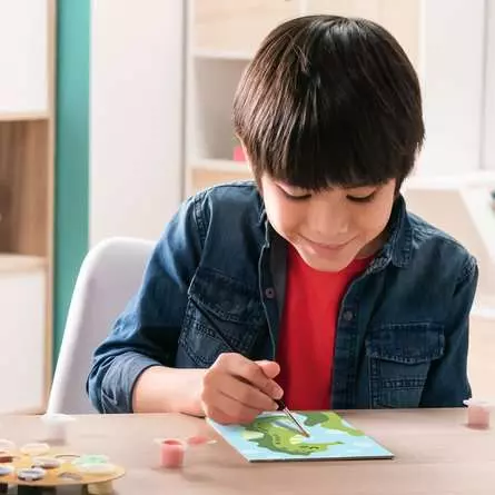 CreArt Fröhliches Seepferdchen - Malen nach Zahlen für Kinder ab 7 Jahren