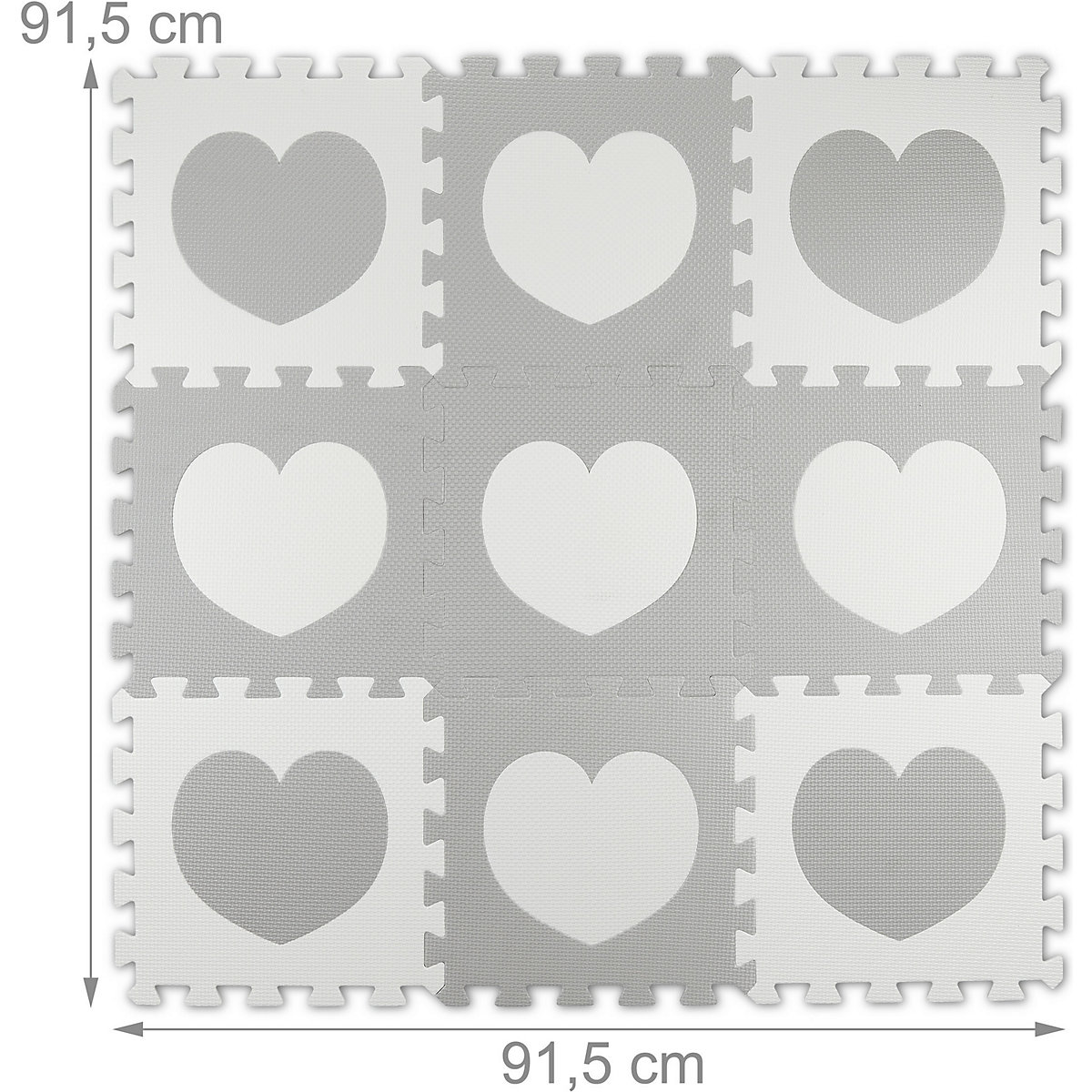 18-tlg. Puzzlematte Herz