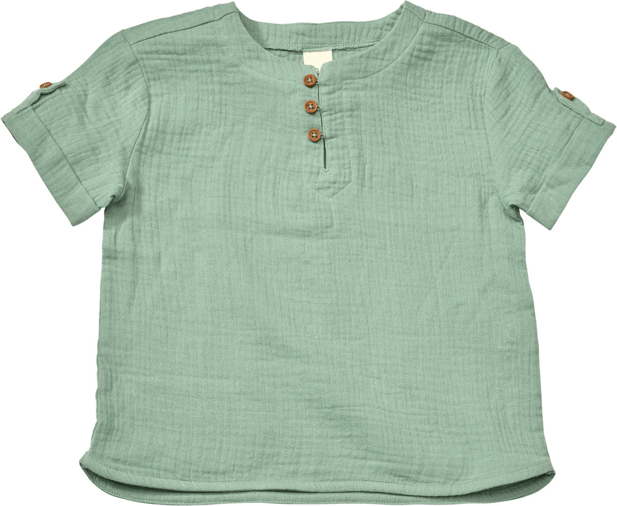 T-Shirt aus Musselin, grün, Gr. 134, 1 St