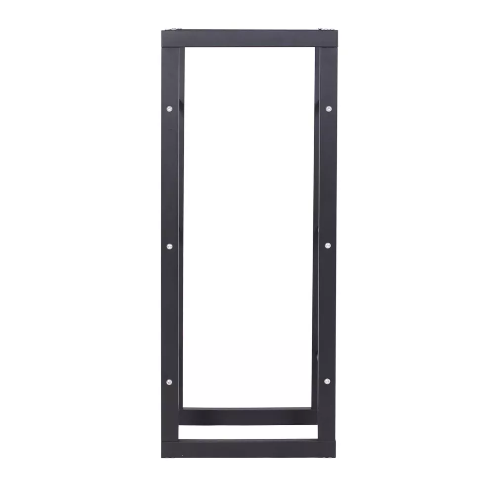 Never Outdoor modernes Kaminholzregal schwarz