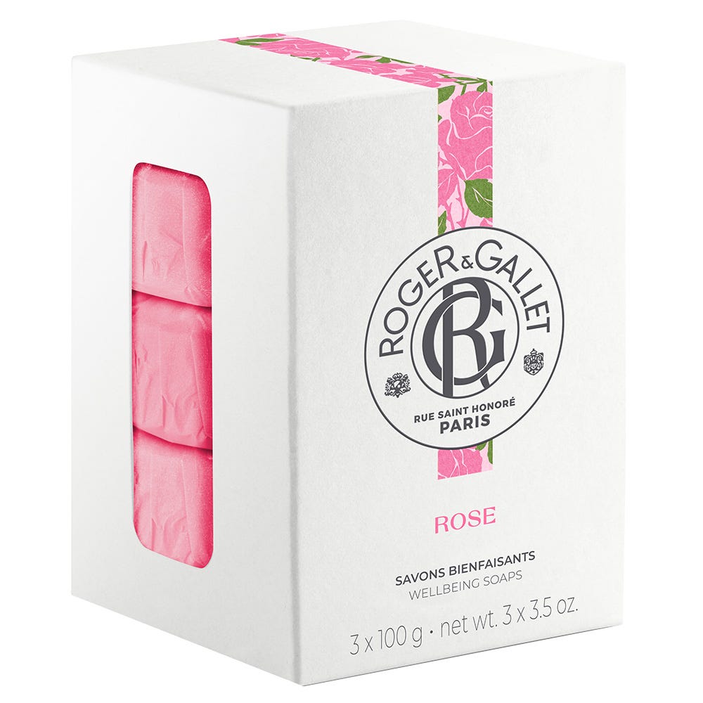 Roger & Gallet Rose Wohlfühl Seifencoffret
