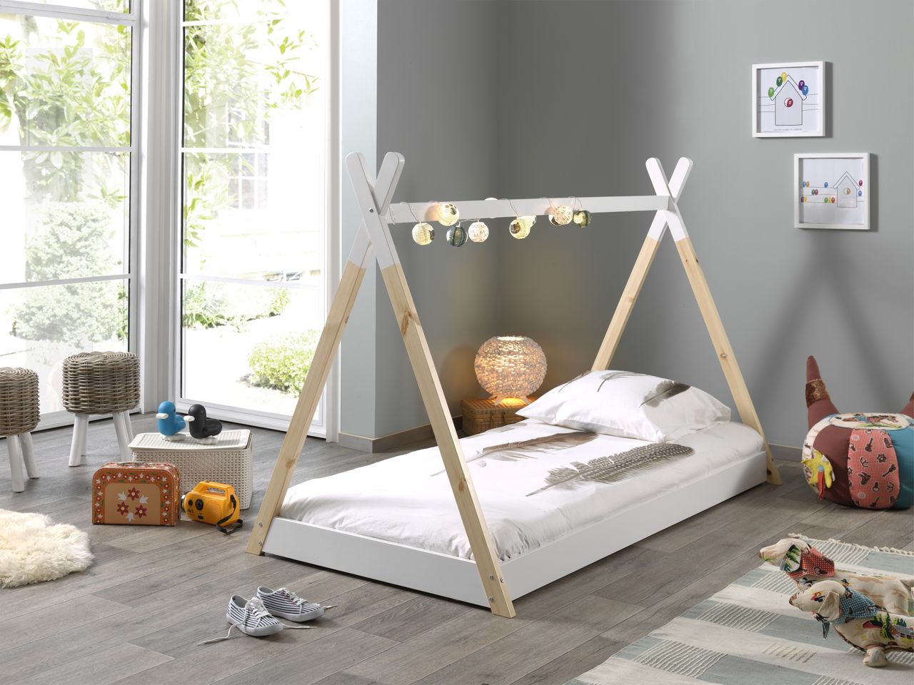 VIPACK Tipi Zelt Bett Liegefläche 90 x 200 cm