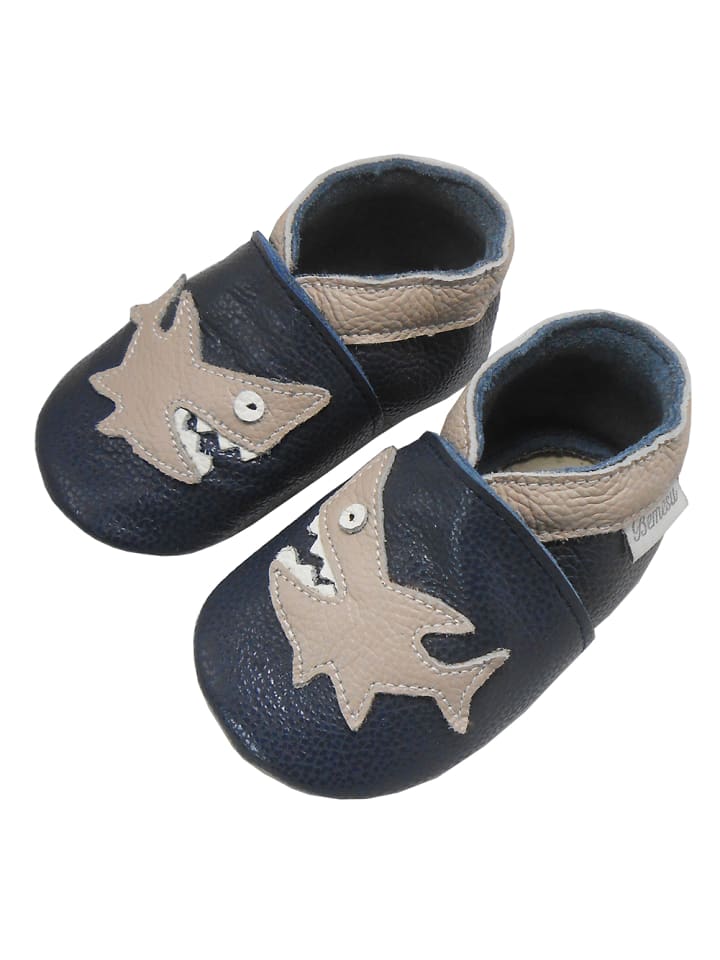 Yalion Leder-Krabbelschuhe 