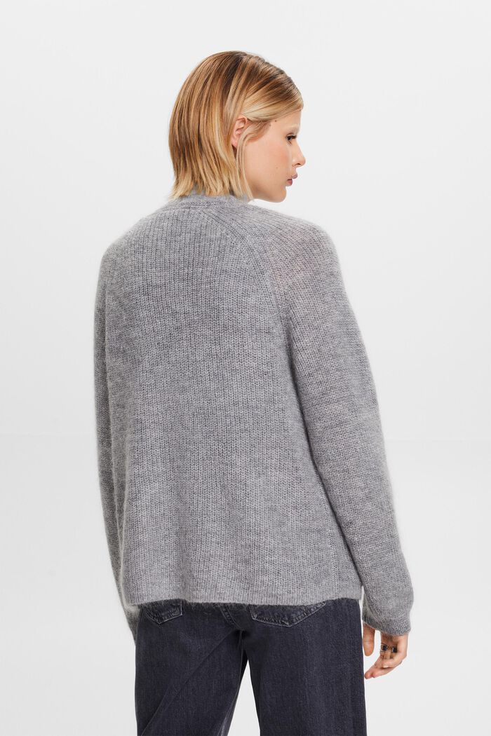 Offener Rippstrick-Cardigan