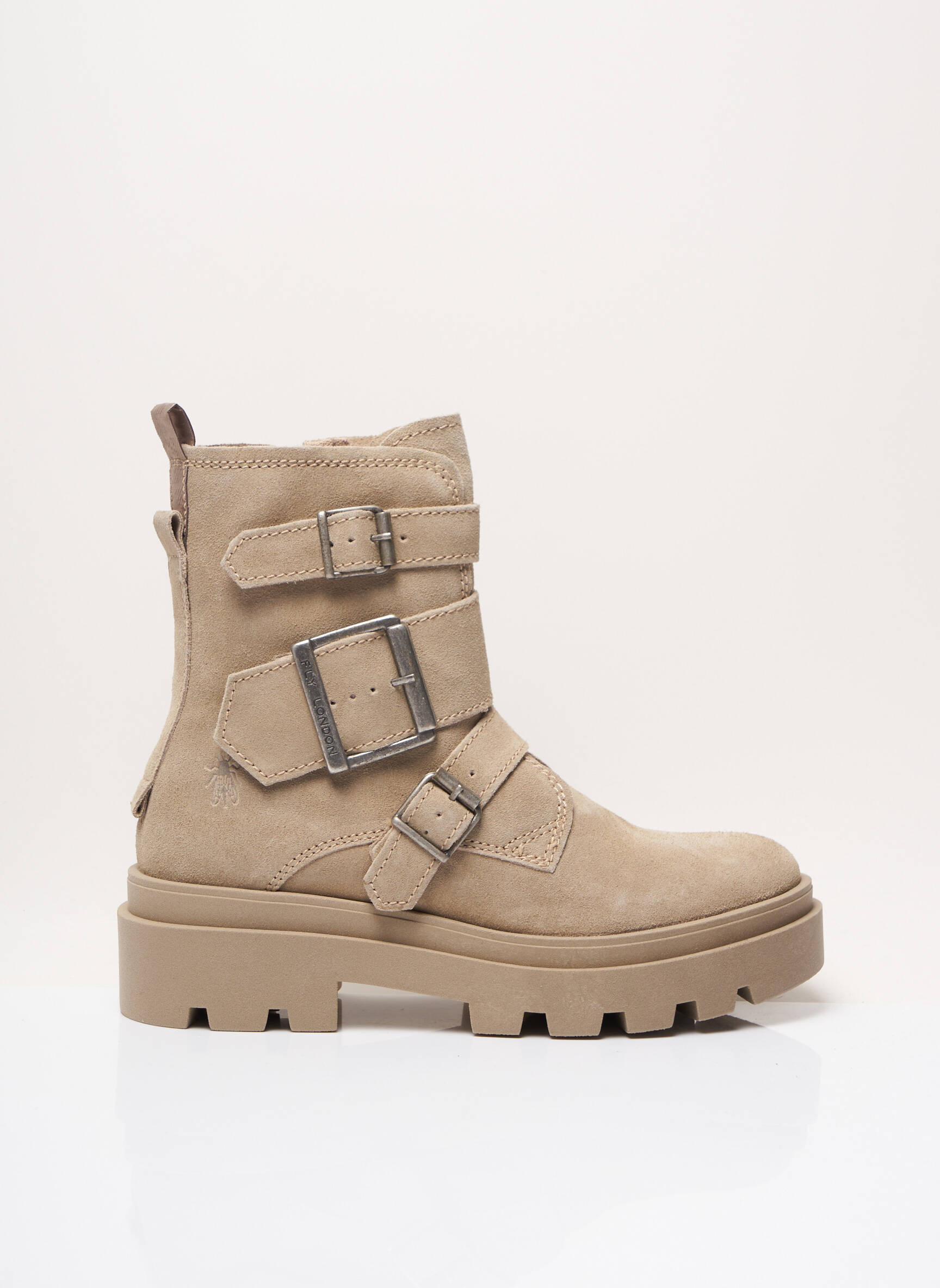 Fly London Bottines Femme couleur beige