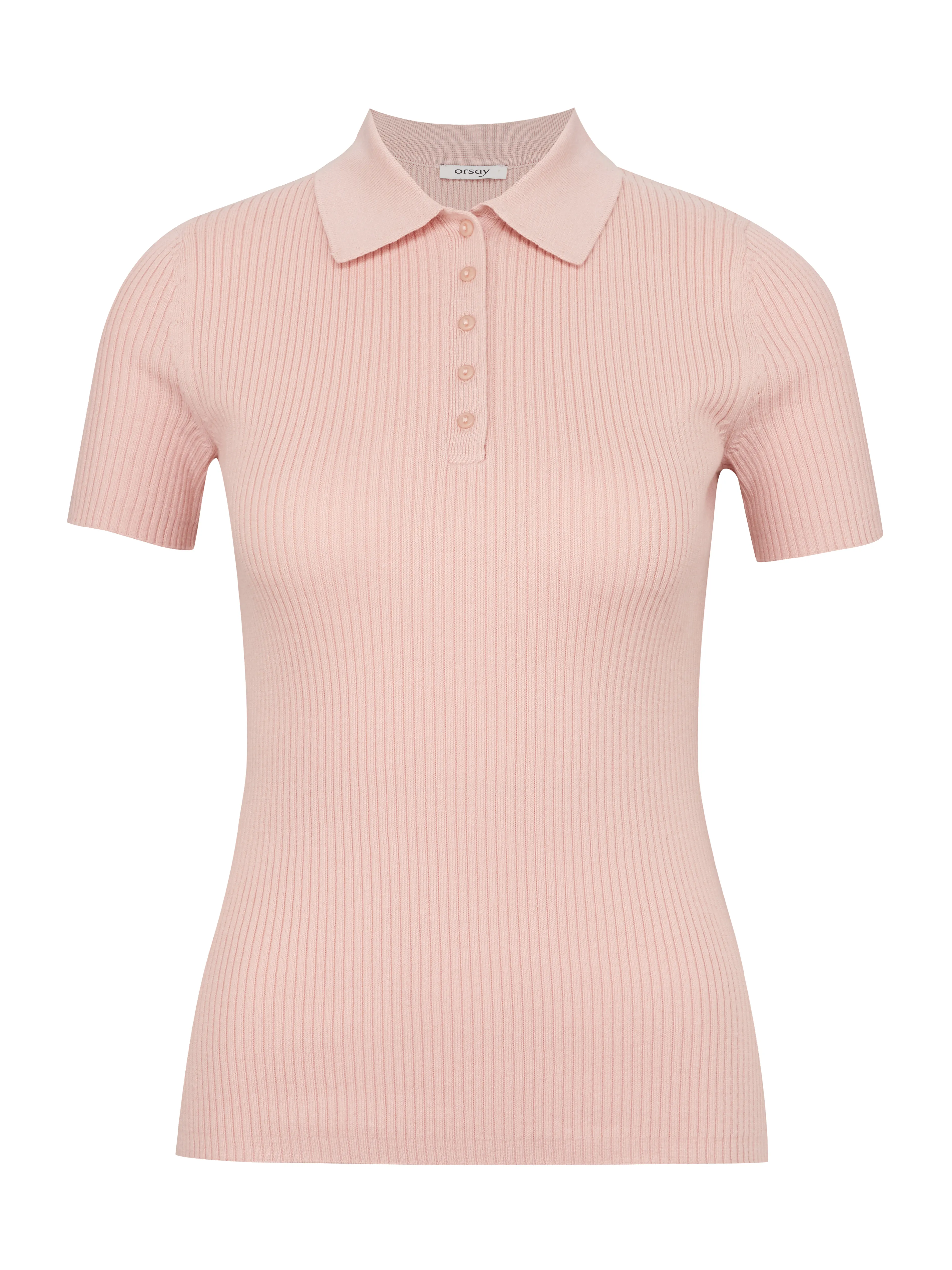 Hellrosa Damen-T-Shirt mit kurzen Ärmeln ORSAY