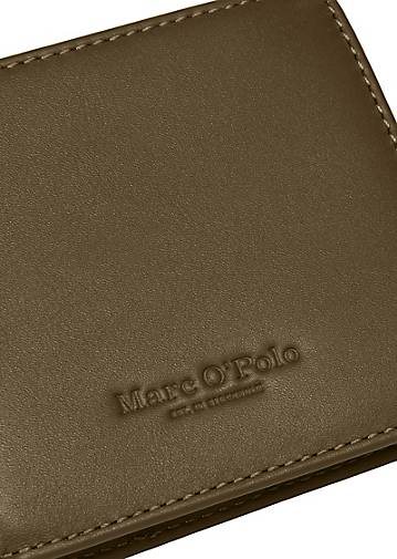 Marc O'Polo Klapp-Geldbörse aus Glattem Rindleder