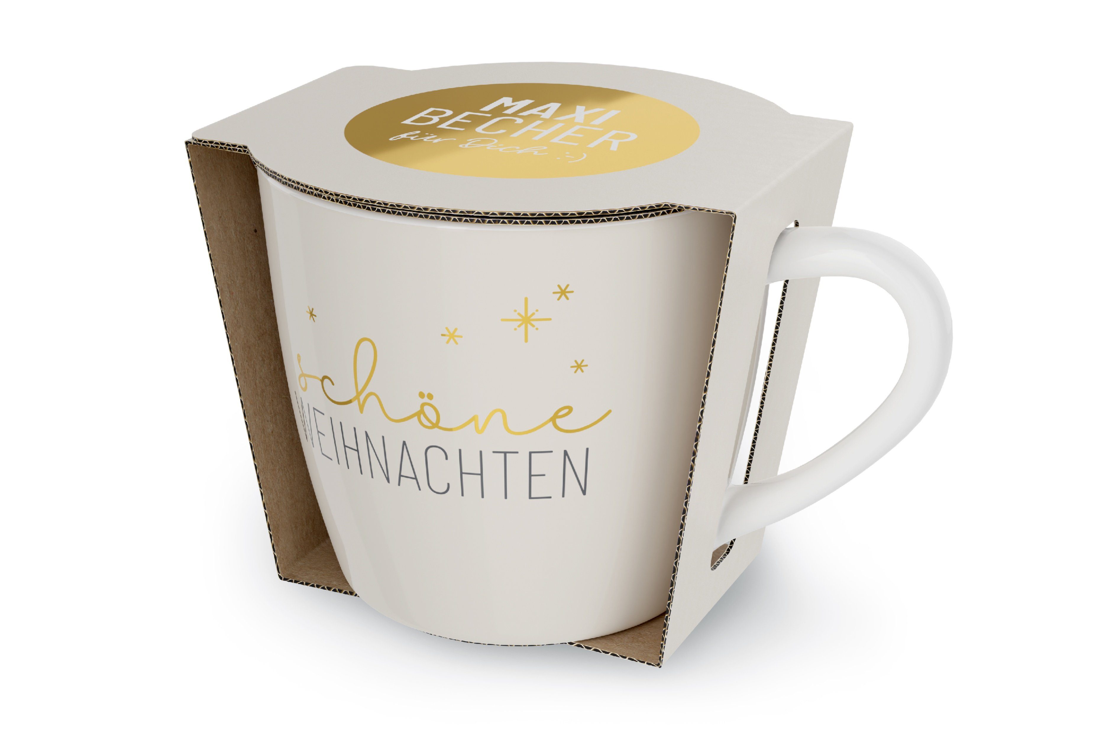La Vida Tasse Weihnachtstasse Kaffeetasse Kaffee Tee Tasse Becher 400ml la vida, Material: Porzellan