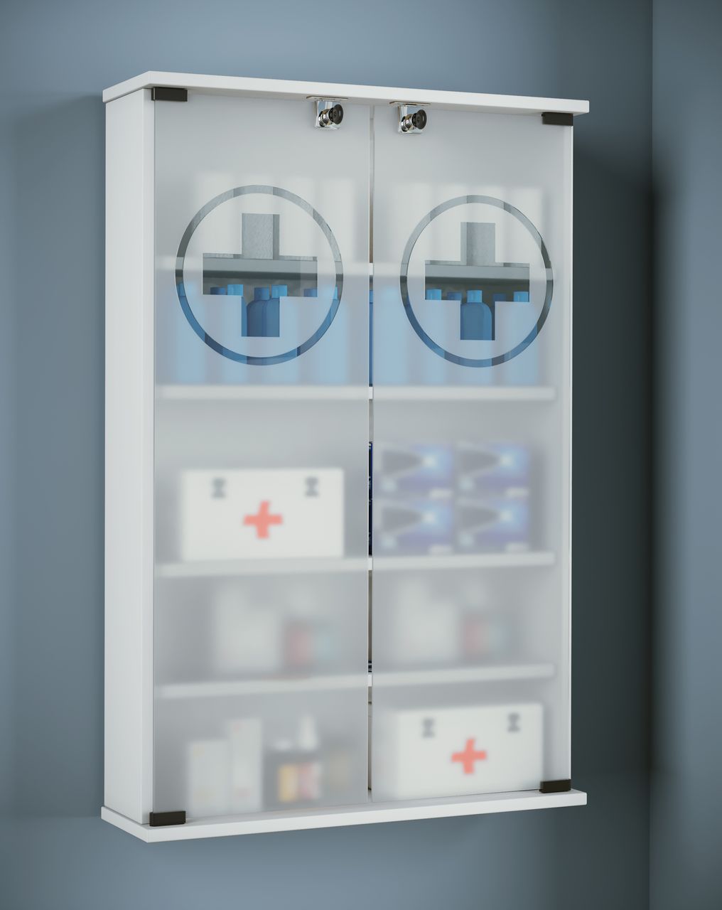 VCM Wand-Medizinschrank 