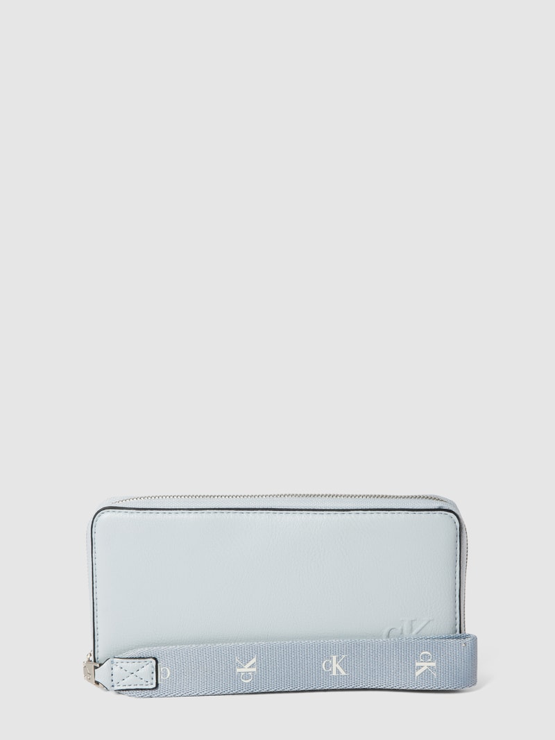 Portemonnaie in Leder-Optik in hellblau