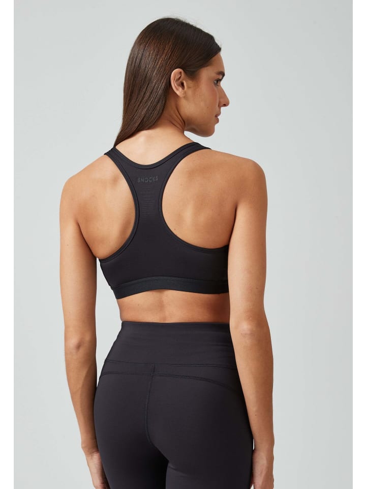SNOCKS Sport-BH aus recyceltem Polyester 1 Stück in Schwarz günstig kaufen