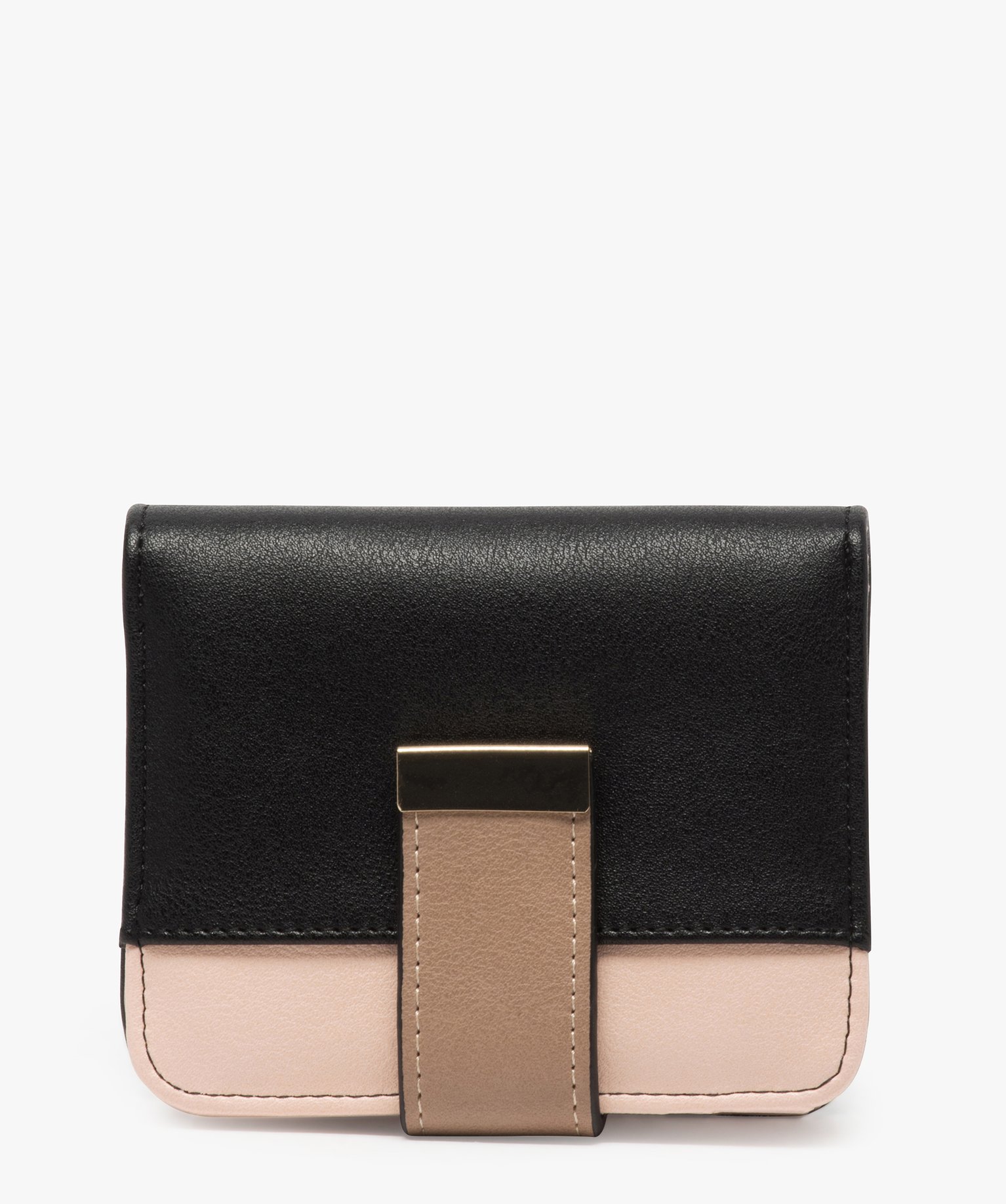 Porte-monnaie femme tricolore noir | GEMO