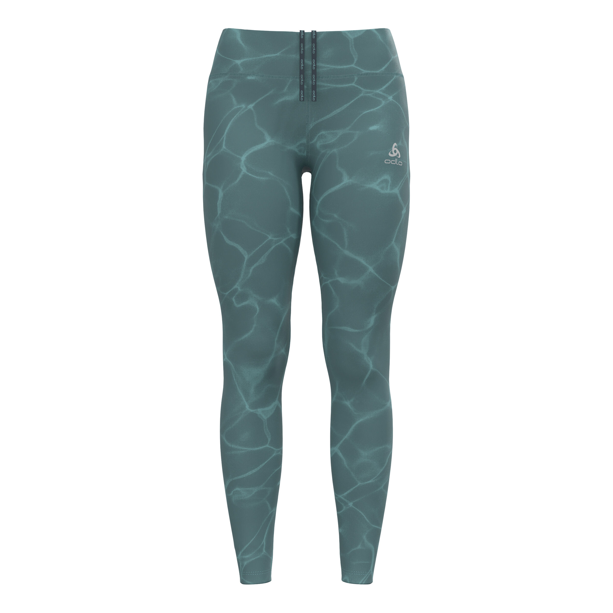 Zeroweight Print Lauftight Damen - Blaugrau