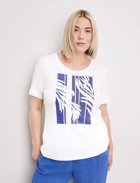 T-Shirt mit Glitzersteinen