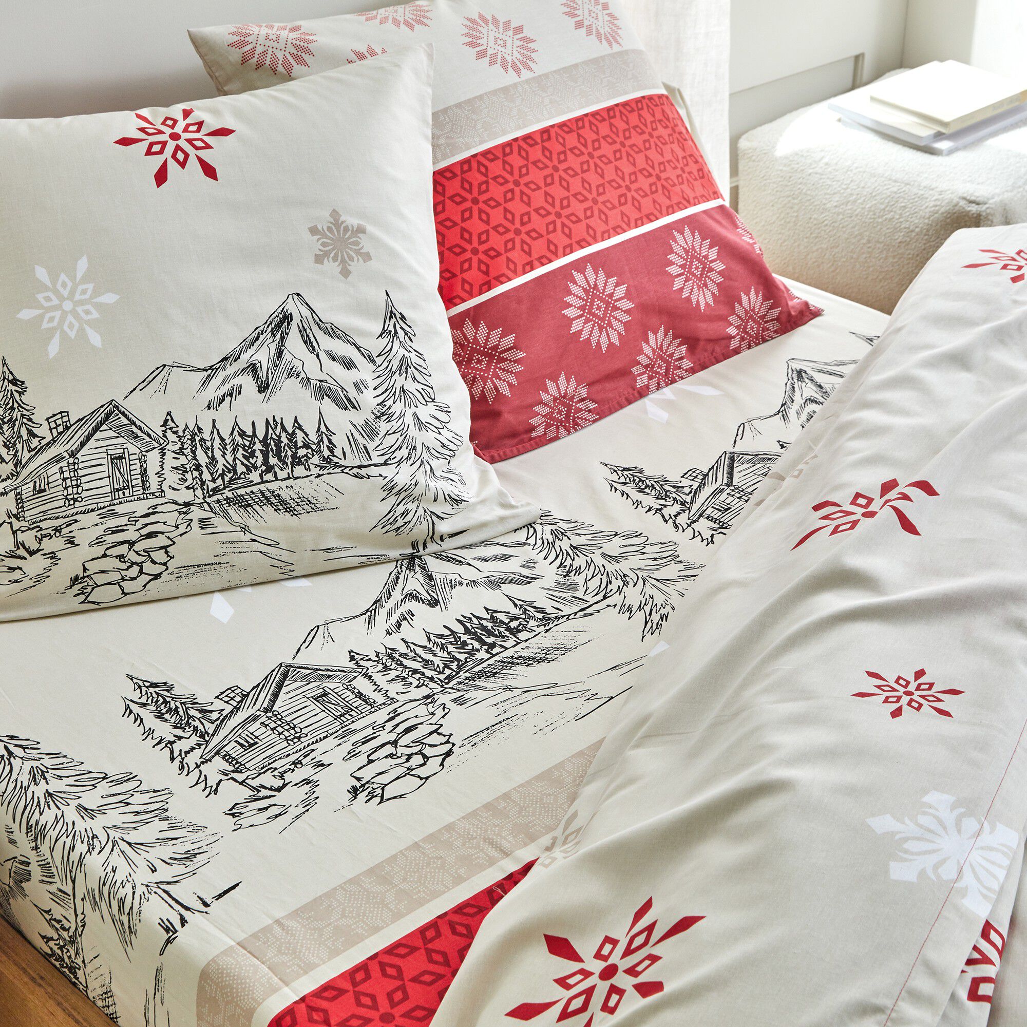 Linge de lit Montana en flanelle