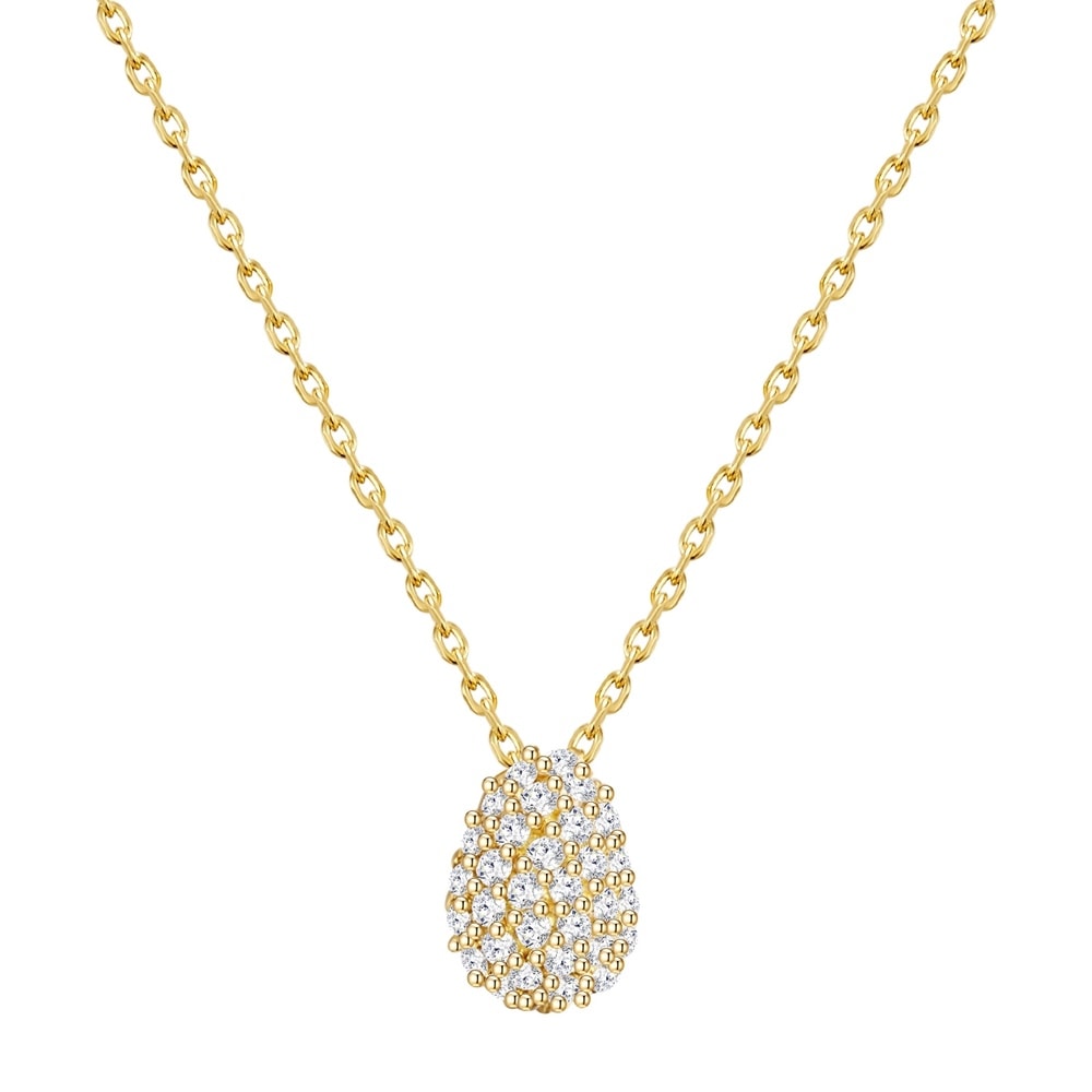 Glanzstücke München Collier en argent Argent sterling Oxyde de zirconium (CZ) en Or jaune collier