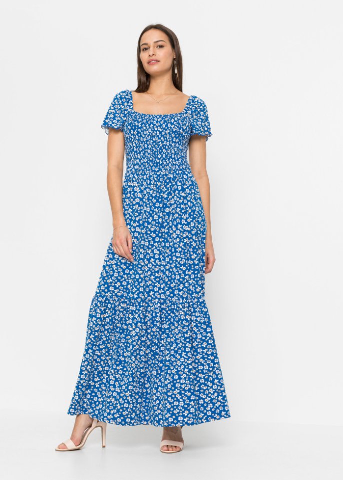 Bedrucktes Maxikleid aus nachhaltiger Viskose