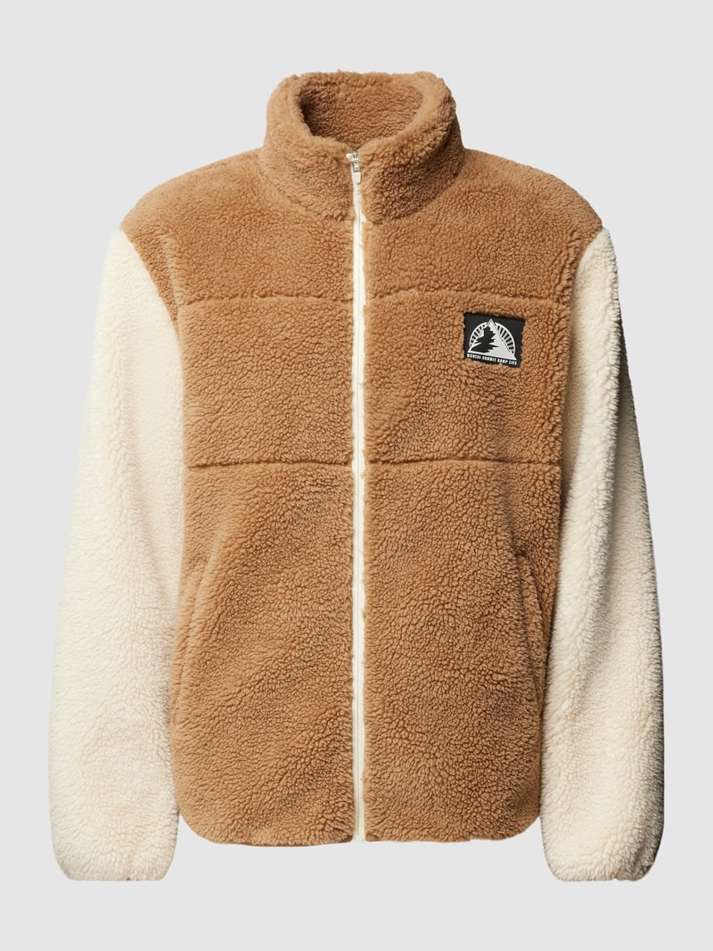 Jacke mit Teddyfell in camel
